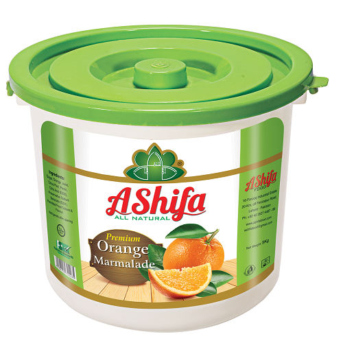 Pure Organic Orange Marmalade Jam 5KG By Ashifa Foods